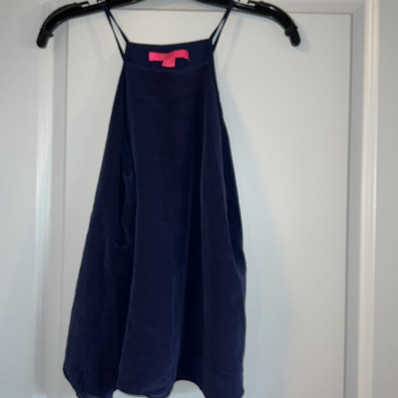 Lilly Pulitzer “Rae” Square Neck Silk Tank - Picture 1 of 13